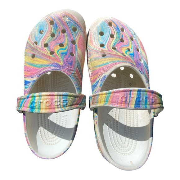 Crocs “ Out of this World “ Rainbows and Unicorns Mens size 5 and Women’s Size 7 - Picture 4 of 4